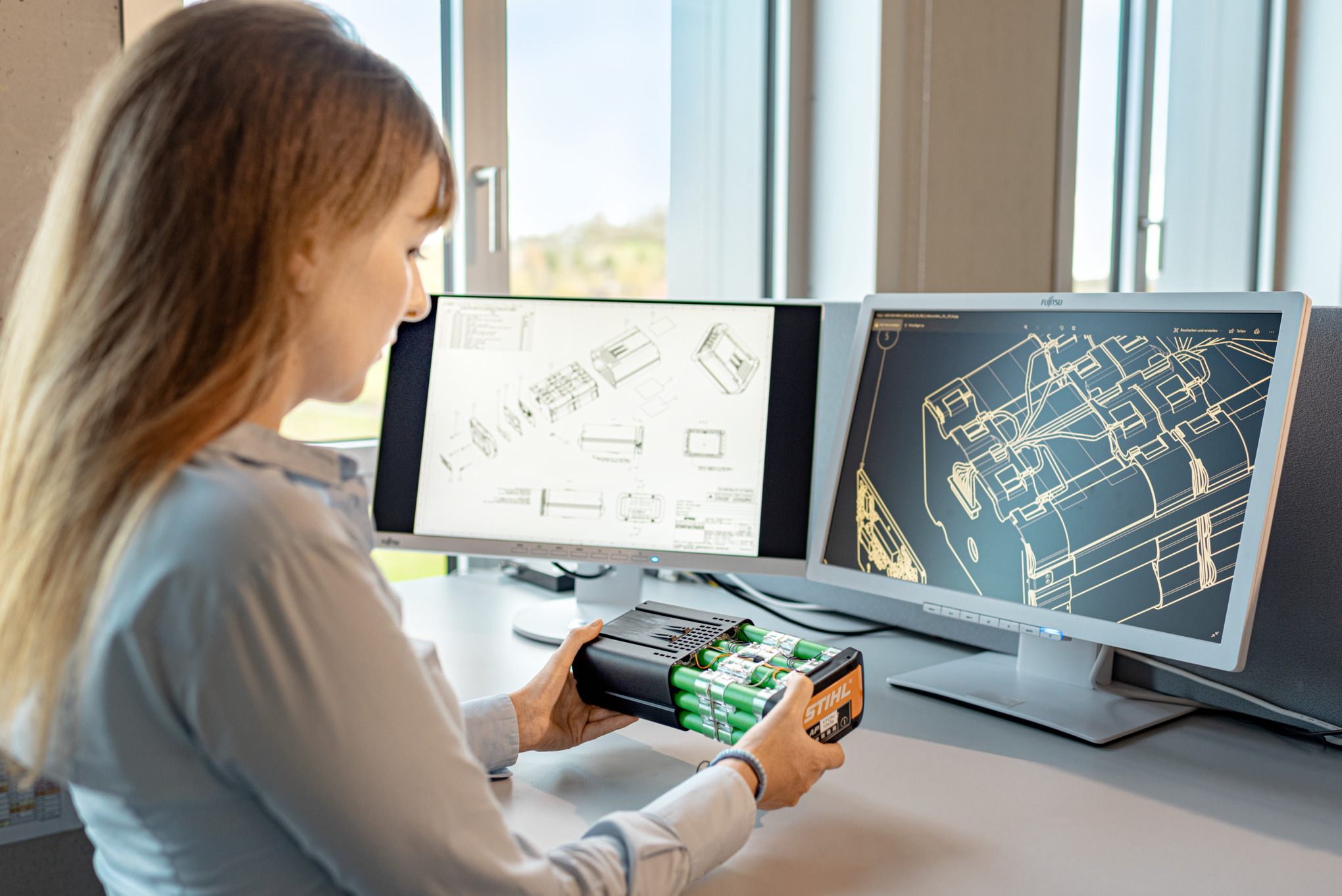 Produzione di batterie presso STIHL